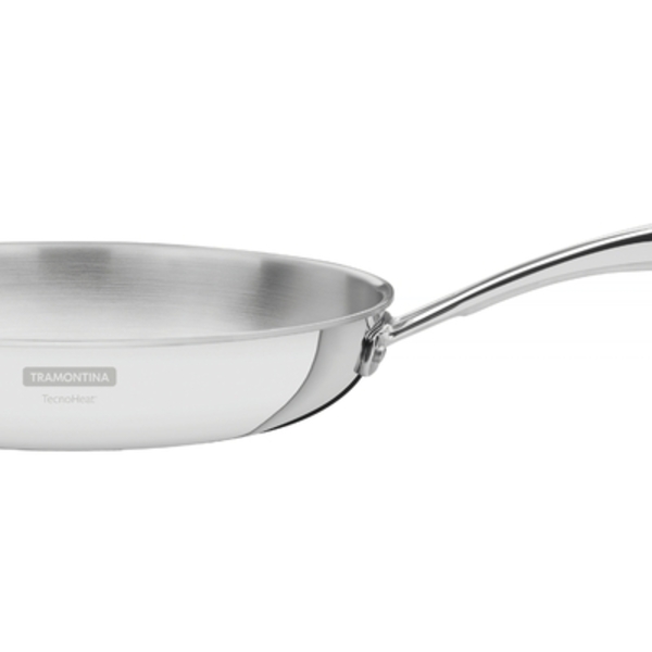 Frigideira Grano Em Aco Inox Com Corpo Triplo E Cabo 26 Cm 2,