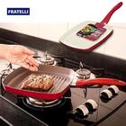 Frigideira Grill Quadrada Fratelli Com Revestimento Cerâmico
