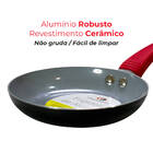 Frigideira Kitchen Revestimento Cerâmica Antiaderente Para Ov