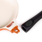 Frigideira Le Cook 24cm Laranja 1 7l Com Cabo Destacavel Lc18