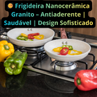 Frigideira Nanocêramico Granito 24cm - Creme