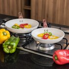 Frigideira Nanocêramico Granito 24cm - Creme