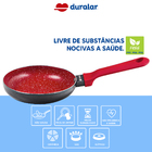 Frigideira Ovo Cerâmica Antiaderente N14 Red Marble Duralar