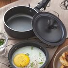 Frigideira P Ovo Poche 10cm Turim Cinza Aluminio Com Revestim