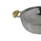 Frigideira Panela Alumínio Fundido Polida Alça Meia Lua 28cm