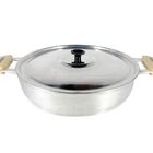 Frigideira Panela Alumínio Fundido Polida Alça Meia Lua 30cm