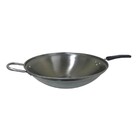 Frigideira Panela Wok Aço Inox Tacho Chinês Funda 38cm 4l