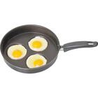 Frigideira Para 3 Ovos Tampa Vidro Antiaderente Azul Docesar