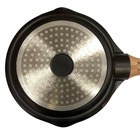 Frigideira Pó De Mármore Antiaderente 20cm C/ Espátula De Bam