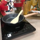 Frigideira Pó De Mármore Antiaderente 24cm C/ Espátula De Bam