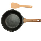 Frigideira Pó De Mármore Antiaderente 24cm C/ Espátula De Bam