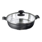 Frigideira Preto Craqueado Alumínio Usinado Javali Aa 30cm