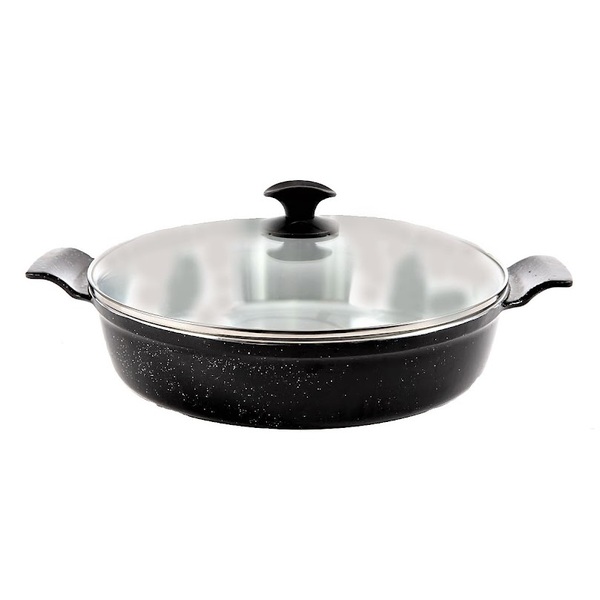 Frigideira Preto Liso Alumínio Fundido Usinado Javaliaa 30cm