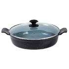 Frigideira Preto Liso Antiaderente Cerâmica Talher 02 Aa30cm