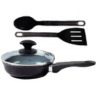 Frigideira Preto Liso Antiaderente Cerâmica Talher 02 Cb16cm