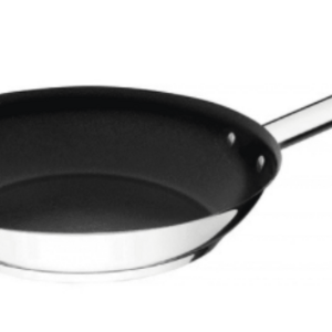 Foto de Frigideira Professional Rasa Em Aco Inox Fundo Triplo Em Anti