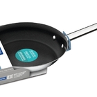 Frigideira Professional Rasa Em Aco Inox Fundo Triplo Em Anti