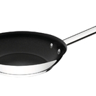 Frigideira Professional Rasa Em Aco Inox Fundo Triplo Em Anti