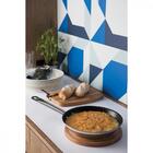 Frigideira Professional Rasa Em Aco Inox Fundo Triplo Em Anti