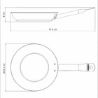 Frigideira Professional Rasa Em Aco Inox Fundo Triplo Em Anti