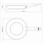 Frigideira Rasa Professional Em Aco Inox Fundo Triplo E Em Ce