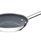 Frigideira Rasa Professional Em Aco Inox Fundo Triplo E Em Ce