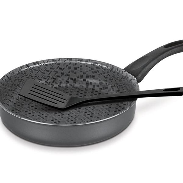 Frigideira Reta 24cm Paris Grafite Aluminio Com Revestimento