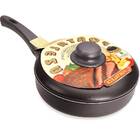 Frigideira Reta Antiaderente Com Tampa 22 Cm Preta Fortaleza