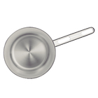 Frigideira Tramontina Allegra em Aço Inox com Fundo Triplo 24cm 2,1L