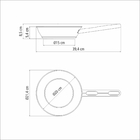 Frigideira Tramontina Allegra em Aço Inox com Fundo Triplo 24cm 2,1L