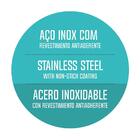 Frigideira Tramontina Grano Em Aço Inox Com Corpo Triplo Reve