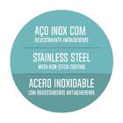 Frigideira Tramontina Solar Inox Fundo Triplo Antiaderente