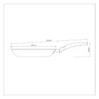 Frigideira Tramontina Turim em Alumínio com Revestimento Interno e Externo em Antiaderente Starflon Max Chumbo 24cm 1,4L