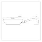 Frigideira Tramontina Turim Alumínio com Revestimento Interno e Externo em Antiaderente Starflon Max Vermelha 16cm 0,4L
