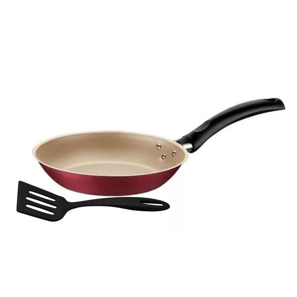 Frigideira Turim Alumínio Vermelho 0,7l Com Espátula Frigidei