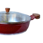 Frigideira Vermelho Alumínio Fundido Usinado Javali Am 30cm