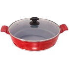 Frigideira Vermelho Antiaderente Cerâmica Talher 05 Aa 30cm