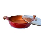 Frigideira Vermelho Teflon Antiaderente Gold Javali Am 30cm