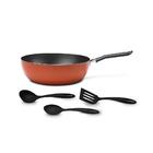Frigideira Wok Alumínio Antiaderente Ø 24cm Fun Terracota E J