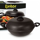 Frigideira Wok Antiaderente 36cm Com Tampa Eirirlar