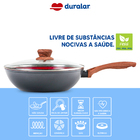 Frigideira Wok Cerâmica Antiaderente N28 Red Marble Duralar