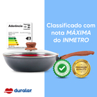 Frigideira Wok Cerâmica Antiaderente N28 Red Marble Duralar