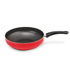 Frigideira Wok Com Cabo 28 Cm Antiaderente Vermelho Paprika M