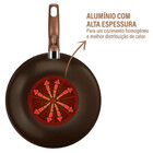 Frigideira Wok Expert Antiaderente Resist 5x 24cm Rochedo