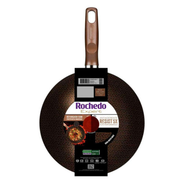 Frigideira Wok Expert Antiaderente Resist 5x 24cm Rochedo