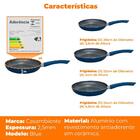 Frigideiras Revestimento Antiaderente Cerâmica 3 Peças Genebr