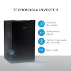 Frigobar 124 Litros Black Edition Inverter Bivolt Midea Mdrd1