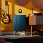 Frigobar BRA08HZANA 127V (110V) Retrô 76L Classic Midnight Blue Consul
