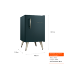 Frigobar BRA08HNBNA 220V Retrô 76L Classic Green Jasper Consul