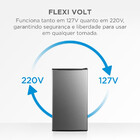 Frigobar 93l Cor Inox Inverter Bivolt Midea Mdrd142fgd503 - B